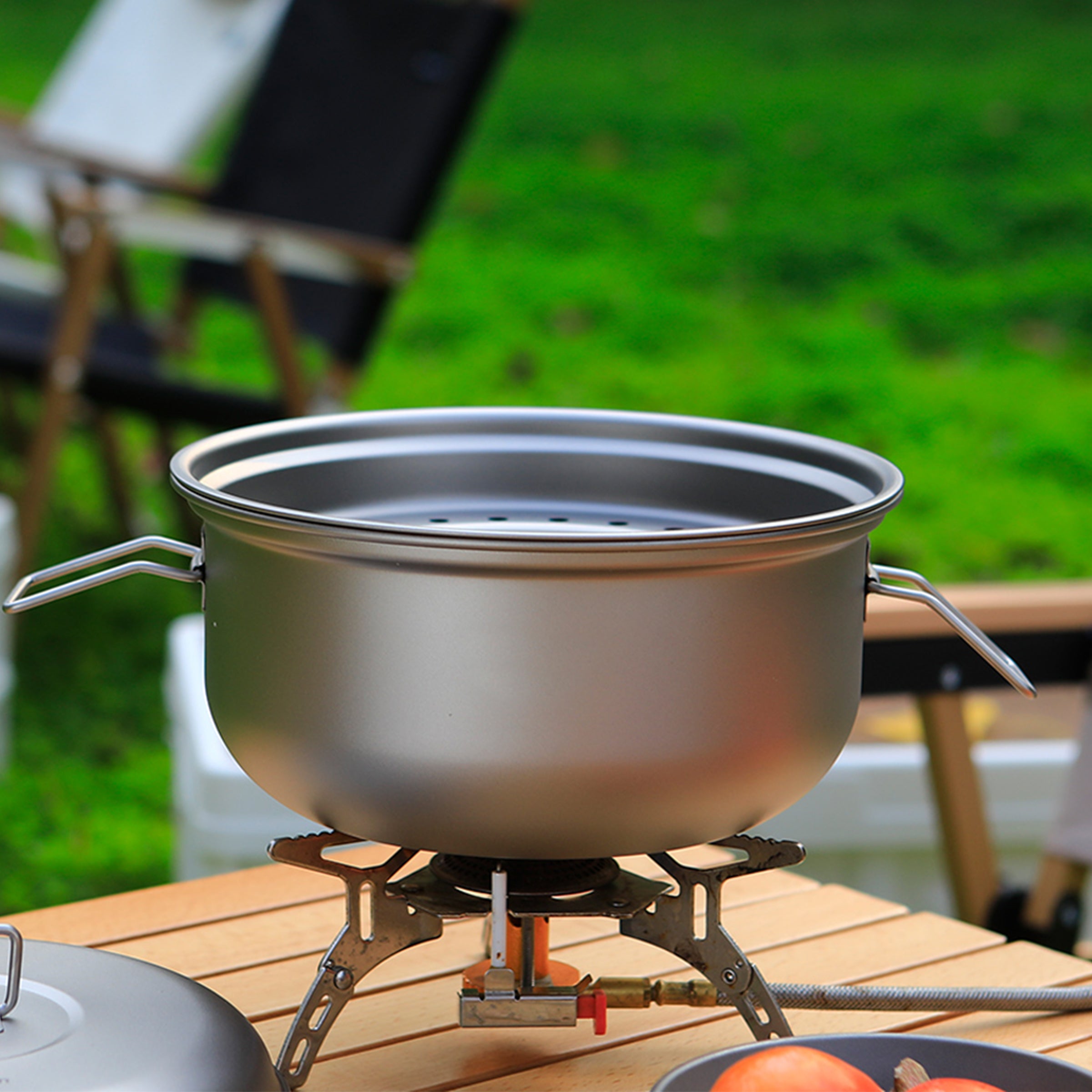 titanium camping outdoor pot